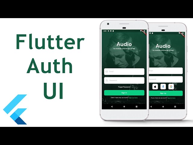 Flutter Auth Speed Code UI