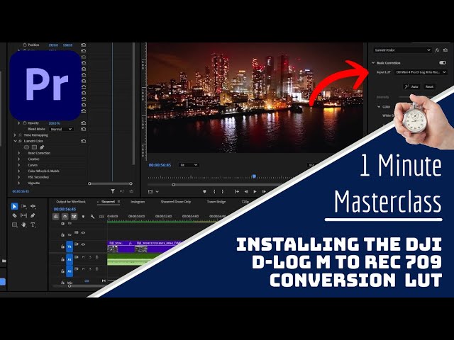 How to install D-LOG M to DJI Rec.709 conversion LUT into Adobe Premiere