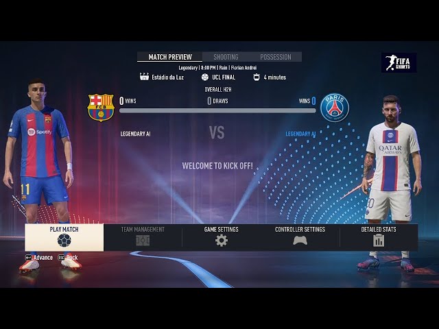 Barcelona VS Paris Saint Germain | FIFAshorts | UEFA Champions League Final | FIFA 22 Gameplay