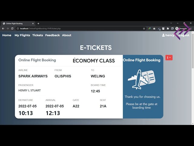 Online Flight Booking System in PHP MySQL with Source Code - CodeAstro