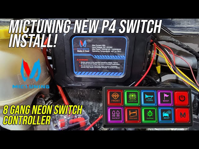 MicTuning's New P4 Neon Switch controller install and review - 2018 RAM  #unboxing