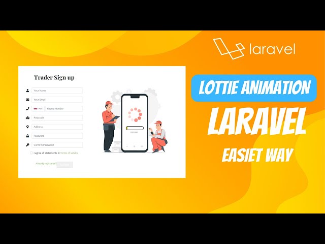 Lottie Animation in Laravel Project