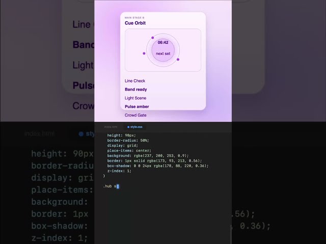 Cue Orbit #css #coding #programming