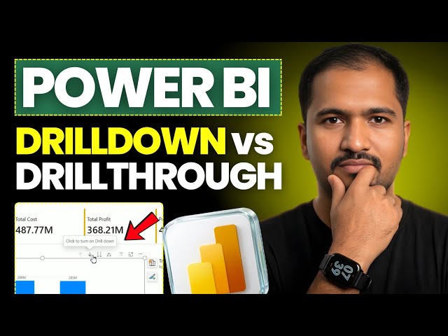 Power BI DrillDown vs DrillThrough Explained | Stop Confusing Them 🔥 | Full Tutorial