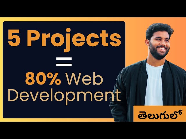 Build Just These 5 Projects to Master 80% of Web Development | Telugu
