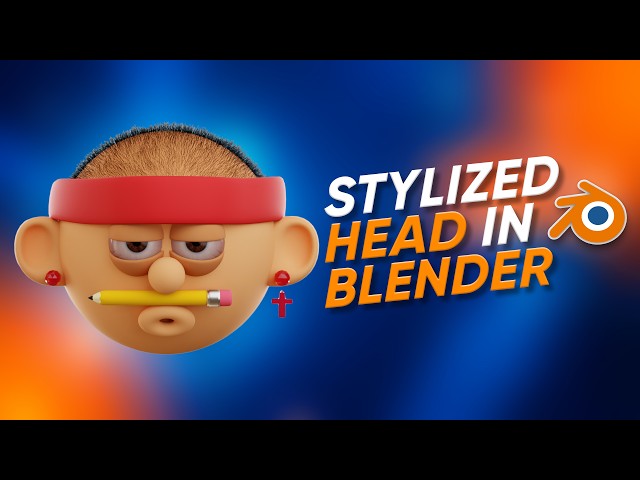 Beginner friendly stylized character made in Blender