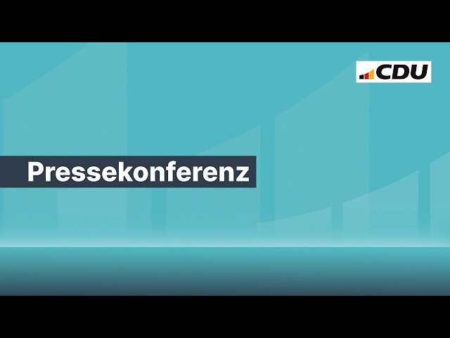 Press conference with Friedrich Merz and Stefan Evers following the state and senate elections
