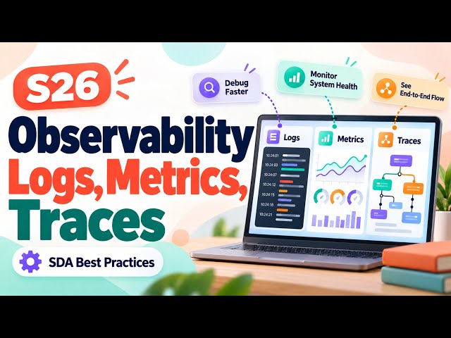 S26 | Observability: Logs, Metrics, Traces | SDA Best Practices | Uplatz