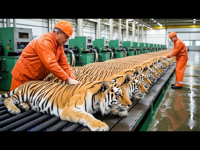 Inside a Leopard Leather Factory: Processing Rare Skins for Fashion to $100,000 Coat | Full Process