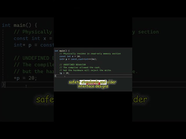 Modifying Const Variables Don't π«
