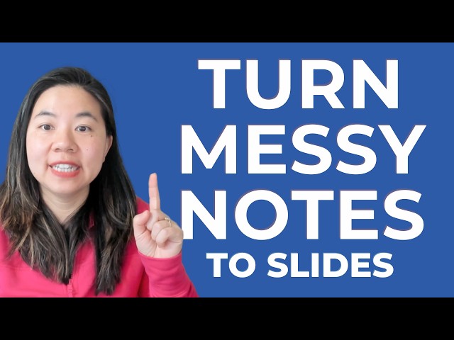How I Turn My Messy Notes into Google Slides with Gemini AI (Fast!)