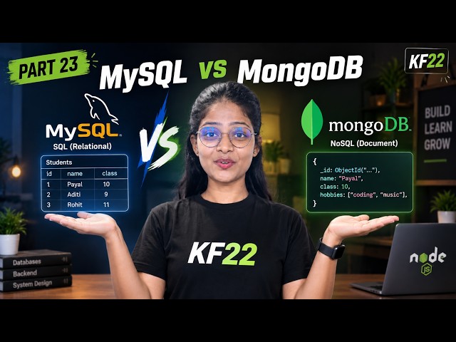 Stop Guessing! MySQL vs MongoDB Detailed Comparison | Node.js Databases | part 23 #mern #nodejs