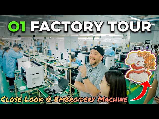xTool O1 Omni Printer Factory Tour: Doubled Production, Plus xTool Embroidery Machine & Software