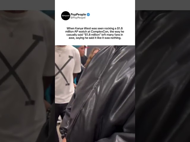 Kanye West casually dropping $1.8 million AP watch price at ComplexCon stuns fans #kanyewest