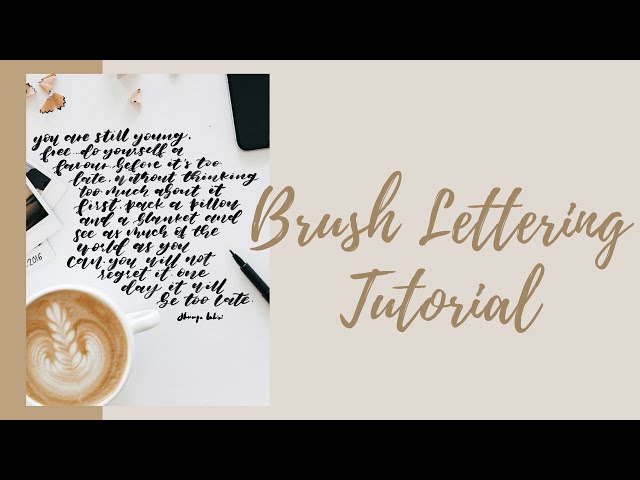 How to do Modern Calligraphy using Brush Pens | Beginners guide
