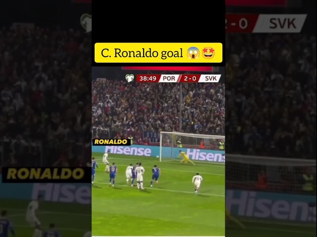 What a goal from Ronaldo 😱🤩🇵🇹. Ronaldo goal vs Bosnia Herzegovina #cristianoronaldo #shorts #ronaldo