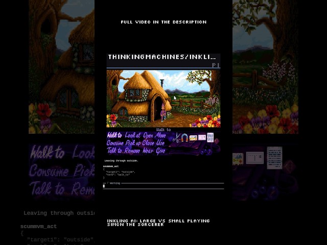 Inkling AI: Large vs Small Playing Simon the Sorcerer #retrogaming #retro #gaming