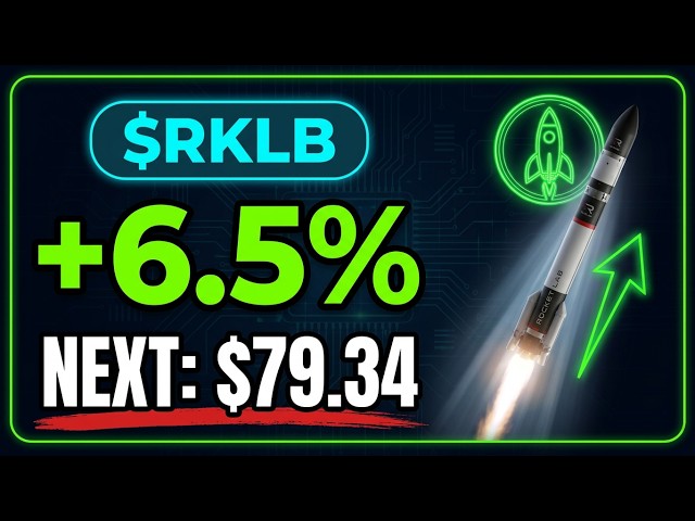 RKLB: Rocket Lab Jumped 6.5%. Number to watch closely 79.34 and 74.31