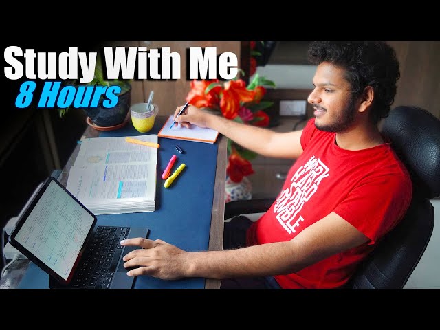 Study With Me - Medical Student Exam Preparation Day | 8 Hours | 2nd Year MBBS | Anuj Pachhel