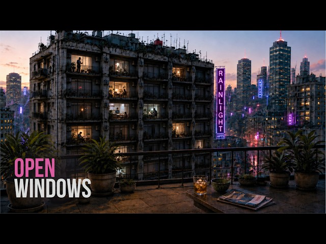 Open Windows | Cozy Lo-Fi Hip Hop for Relaxing, Reading & Evening Focus