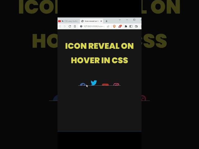 CSS icon animation ON HOVER | CSS hover effect |  #shorts #css #html #coding  #youtubeshorts
