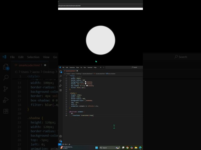 Moon Shape Animation Using Pure CSS | HTML & CSS Tutorial 🌙  #coding #html