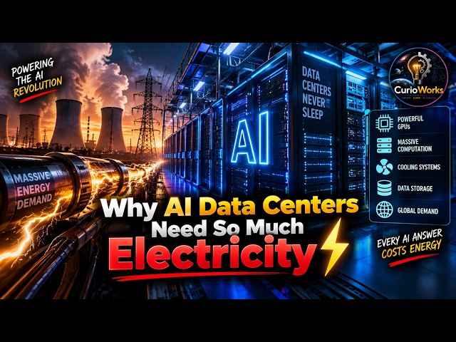 Why AI Data Centers Need So Much Electricity ⚡ | Explained