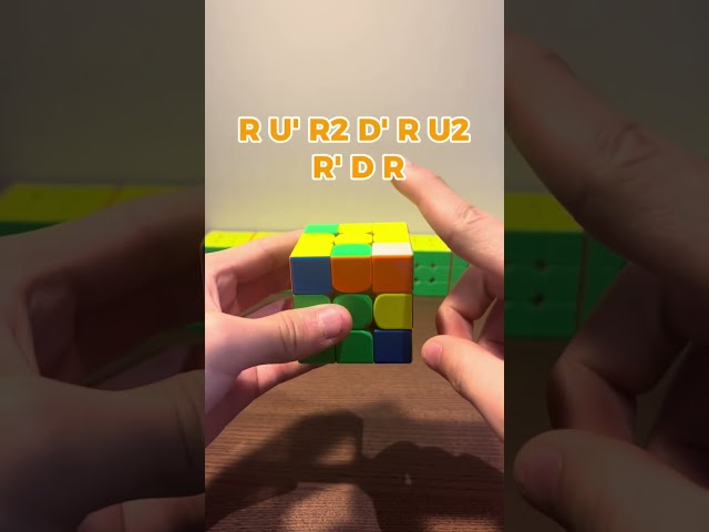 5 Ways to solve this F2L case #2 #cubing #f2l #tutorial