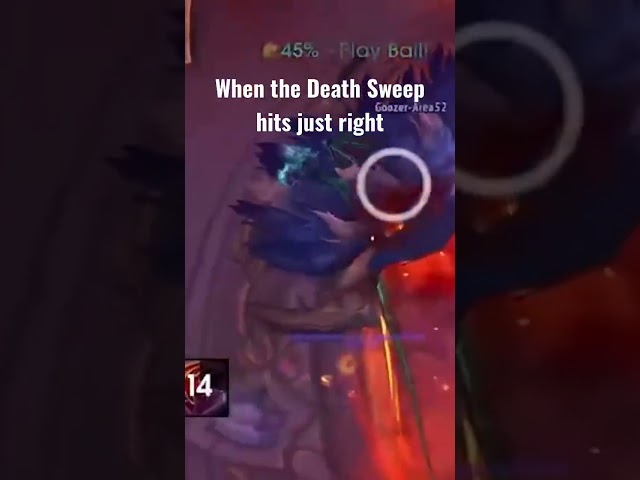 😱HUGE Death Sweep Crit😱