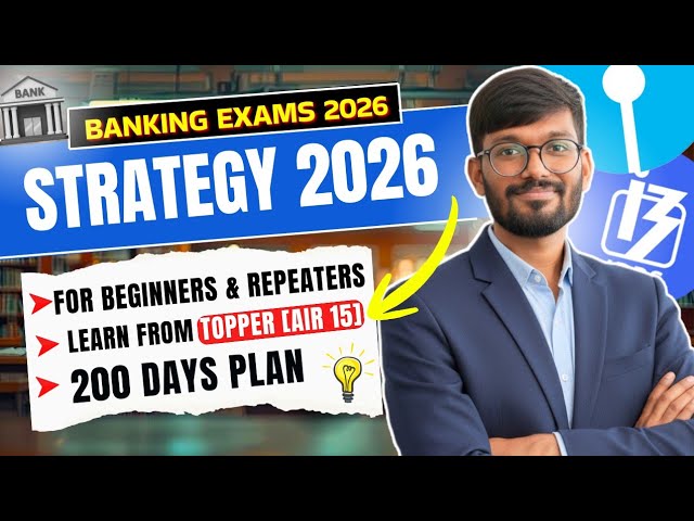 Topper's Strategy for Bank Exam Preparation  ✅️ Complete Guide for 2026 | Beginner & Repeaters 🔥