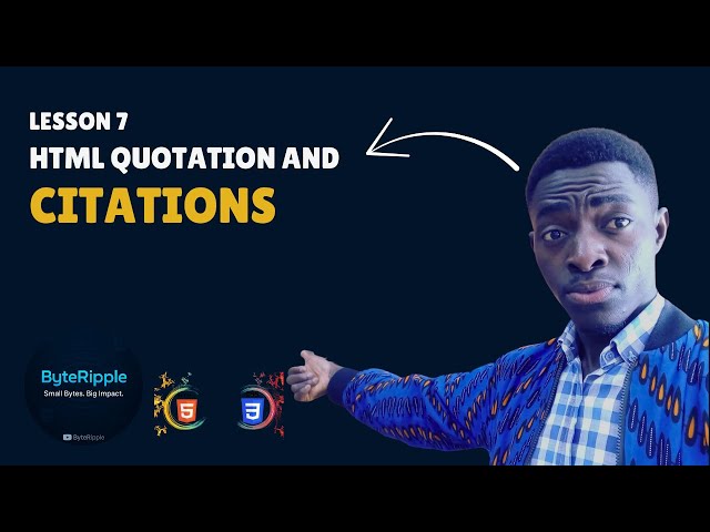 HTML Quotations & Citations Explained | Blockquote, Abbr & Cite