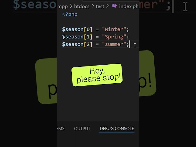 array for beginners php