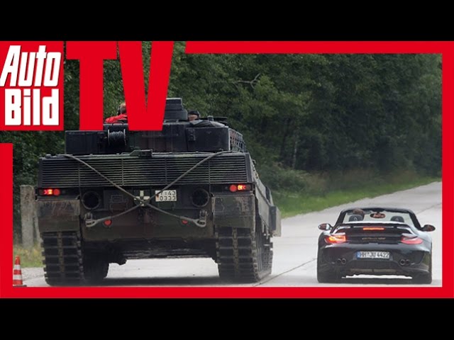 Porsche 9ff vs. Leopard 2 tank - Boys and their toys