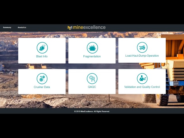 MineExcellence - Operational Analytics Platform