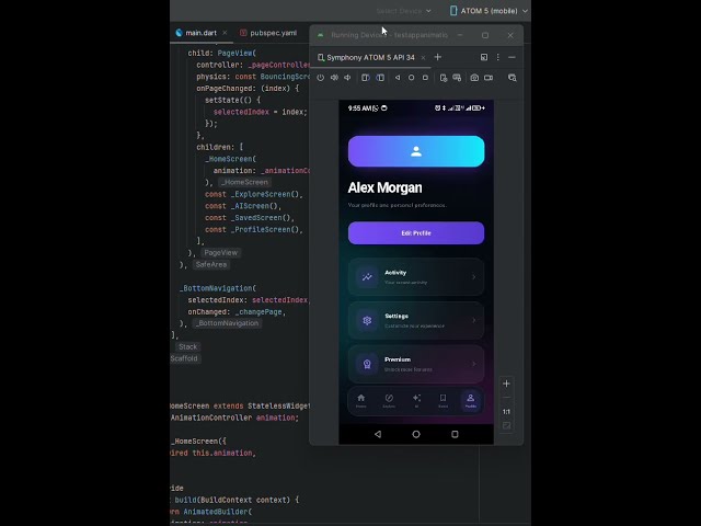 Modern Flutter UI in 2026 🚀 | Build a Futuristic App #flutter #flutteranimation
