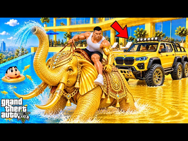 If Franklin Touch Anything Touches Turns Into GOLD in GTA V