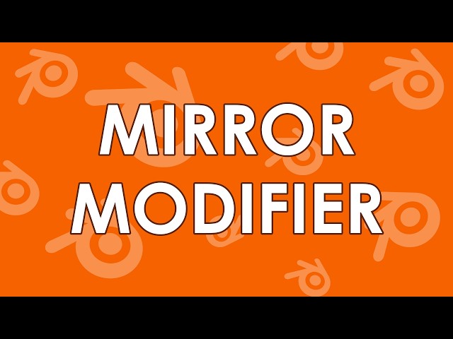 Mirror Modifier in Blender | Blender Basics #11