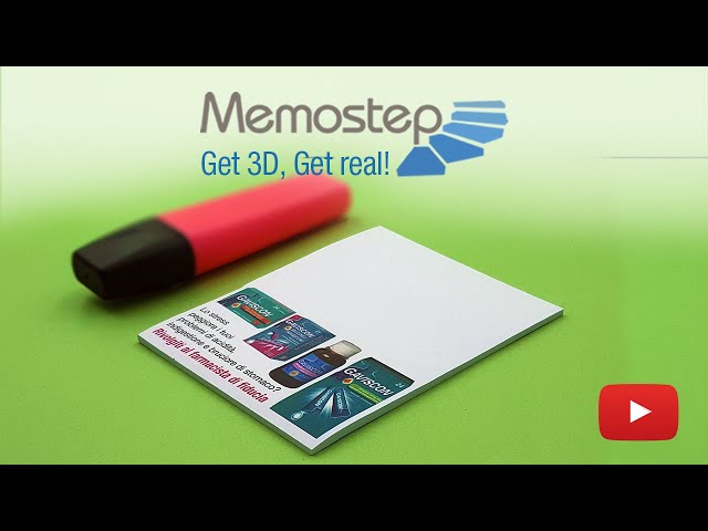 "Memostep" et "Memotack Step" Bloc-notes personnalisées multibrand. Proramillenote