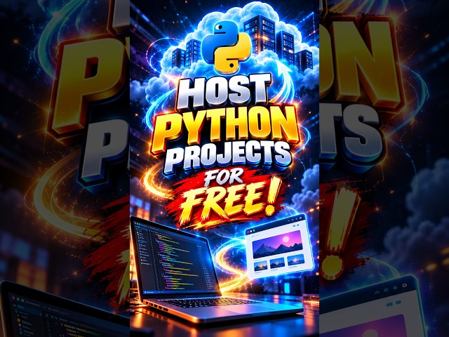 🐍 Python Project Ready… But Stuck on Hosting? ☁️ #webdevelopment