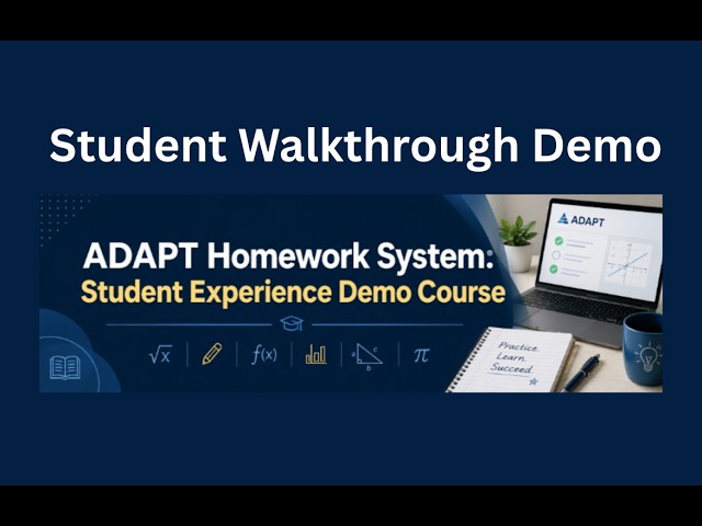 Demo Walkthrough: Student Experience LibreTexts Textbook and Homework System