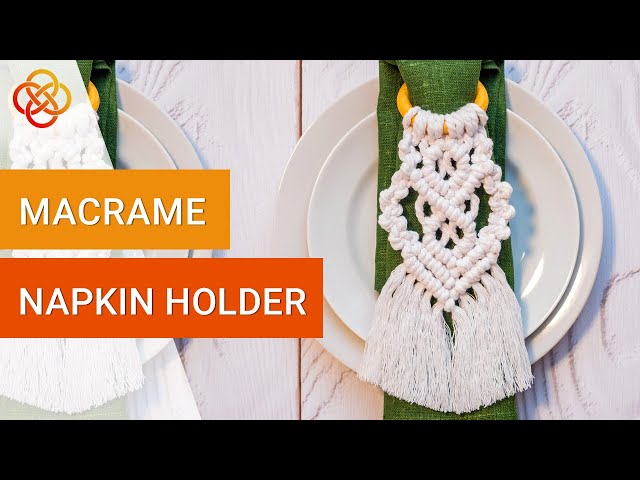 Macrame napkin holder | Macrame diy | Macrame napkin ring