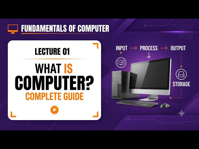 Lect 01- What is Computer? | Complete Guide in 8 Minutes 