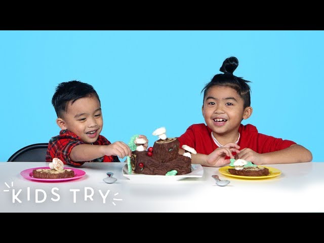 Kids Try Christmas Food from Around the World (Round 3) | Kids Try | HiHo Kids