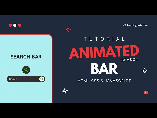 Animated Search Bar Design with HTML & CSS