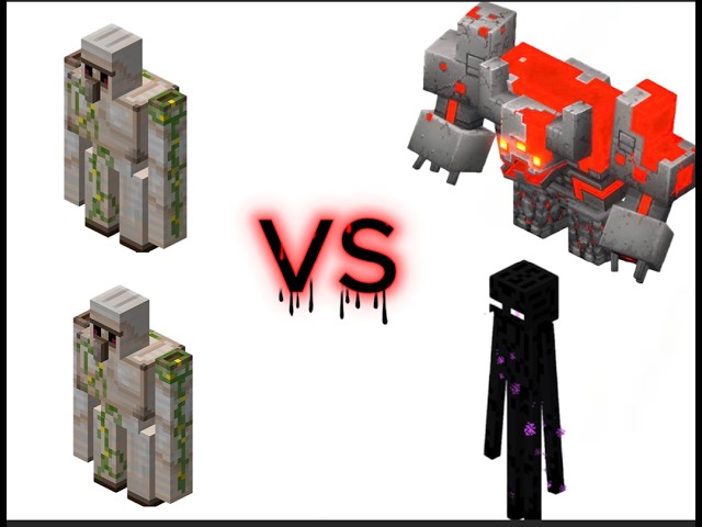 two enchanted iron golems vs every boss in Minecraft dungeons PT1