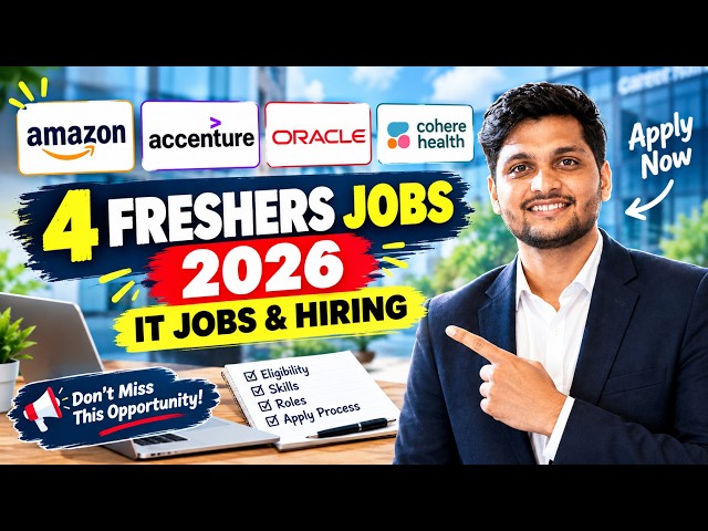 Amazon, Accenture & Oracle Hiring: Apply Before It's Gone! | Fresher Mass Offcampus Jobs