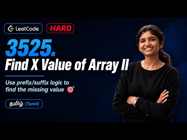 LeetCode 3525 – Find X Value of Array II | Tamil | Segment tree | DSA | Companies | Daily challenge