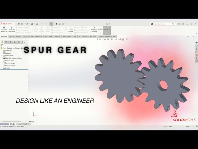 How to Assemble Two Gears in SolidWorks | Easy Gear Mate Tutorial