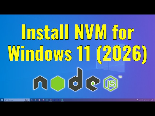 how to install nvm in windows 11