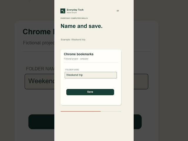 Create a Chrome Bookmark Folder for One Project